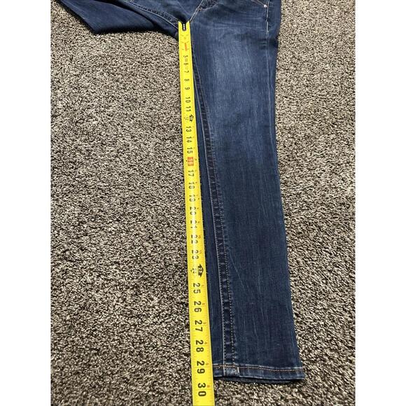 Seven 7 Jeans Woman’s Size 4 Tummyless High Rise Skinny Dark Wash 29x29.5 - Picture 5 of 7